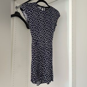 Reformation Daisy Navy Mini Dress